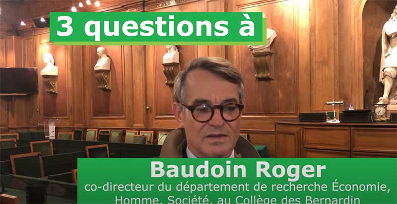 3 questions à Baudoin Roger