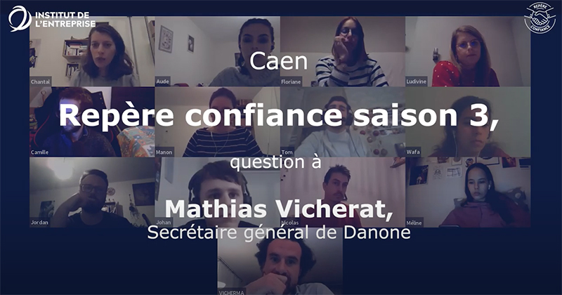 Atelier citoyen à Caen avec Mathias Vicherat, Secrétaire général de Danone