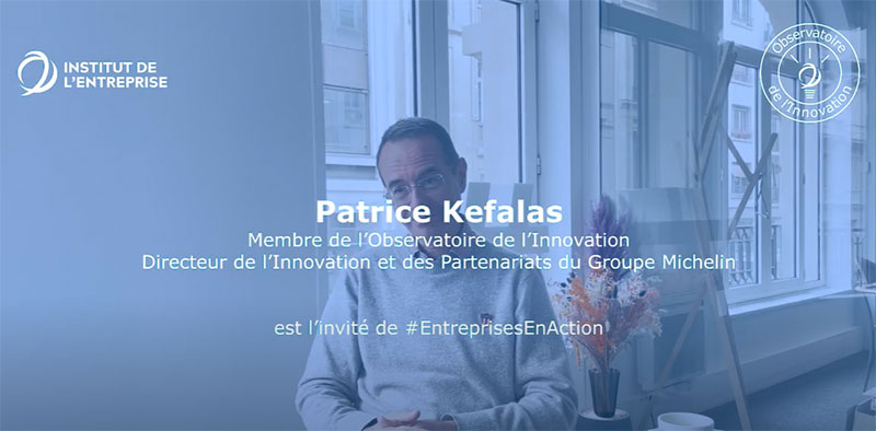 Patrice Kefalas, Directeur de l'innovation et des partenariats - Michelin